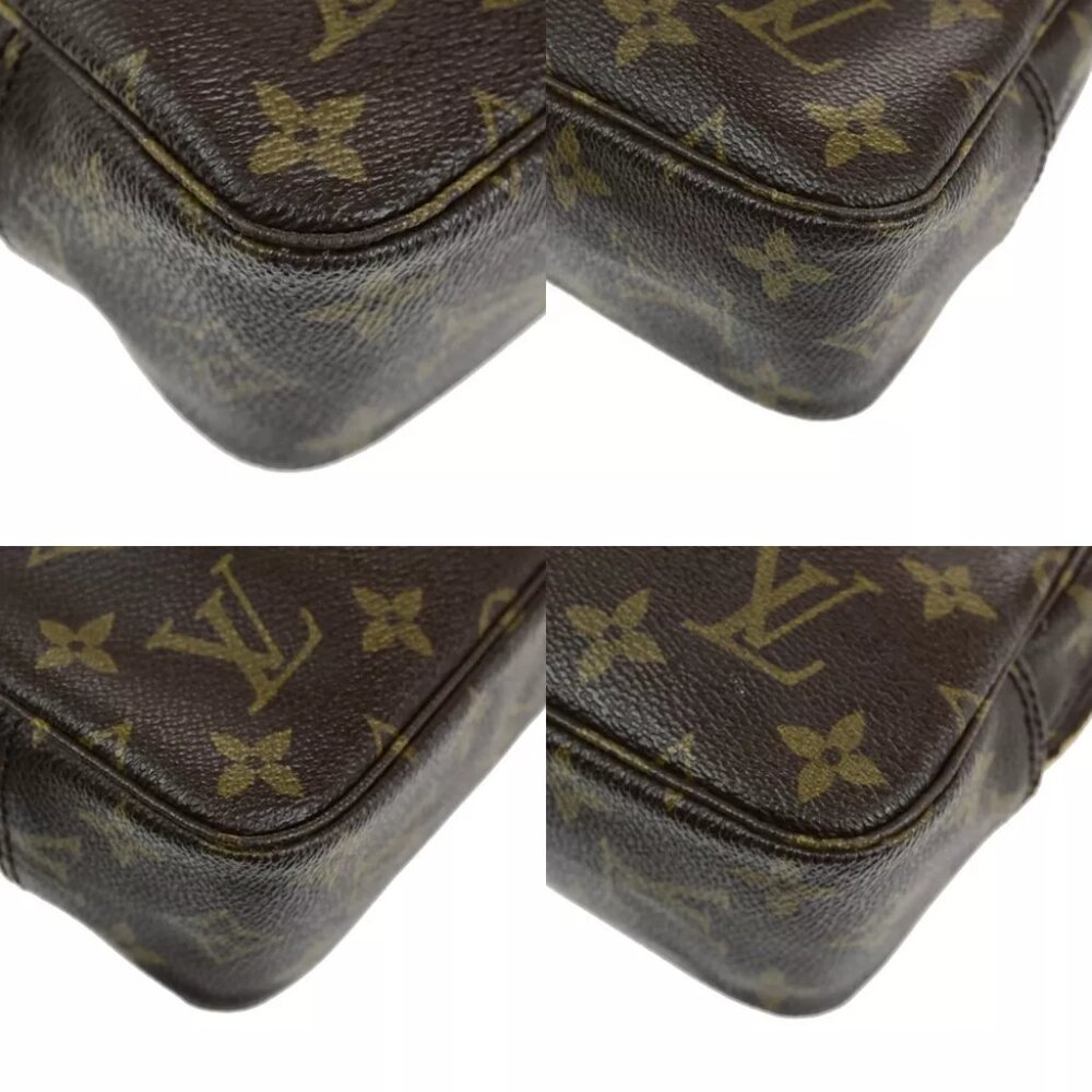 LOUIS VUITTON Trousse Toilette 23 Clutch Hand Bag Monogram Brown - Picture 4 of 14